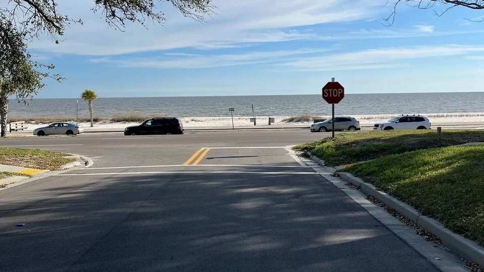 Biloxi beach and Gulf Coast waterfront near the property